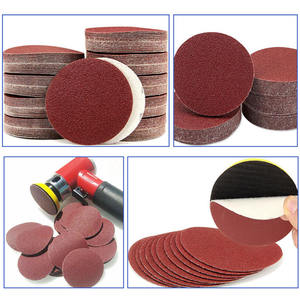 Заводская поставка, <span class=keywords><strong>2</strong></span> дюйма, красные шлифовальные диски с крючком и петлей, абразивная наждачная бумага, полировальный диск, наждачная бумага для сухой и влажной шлифовки - Product Image 5