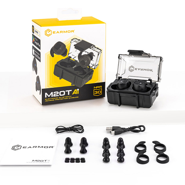 EARMOR Electronic Hearing Protection AI Tactical Hunting Shooting Earbuds with Translation Function