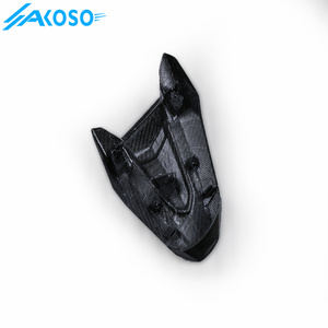 ฝาครอบเบาะหลังมอเตอร์ไซค์คาร์บอนไฟเบอร์แห้<span class=keywords><strong>ง</strong></span> AKOSO สำหรับ Honda CB650F <span class=keywords><strong>CBR650F</strong></span> ปี 2014-2018 CB650R CBR650R ปี 2019+ - Product Image 6