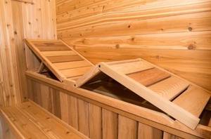 Sauna de Madera de Lujo para Exteriores con Puerta de Vidrio, Sauna de Vapor para Jardín - Product Image 5