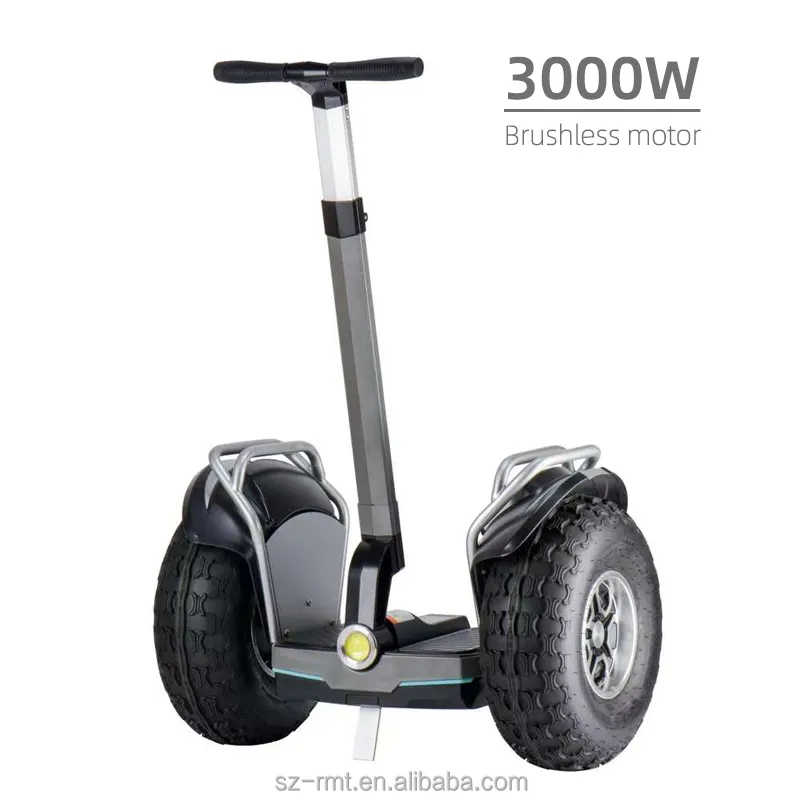 USA warehouse Off road big 2 wheel gyropode cart 3000w 19 pollici auto bilanciamento scooter elettrico per lo sport con manubrio