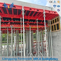 Coffrage en acier haute résistance Lianggong, type T avec tête de descente pour la construction de dalles, panneau de coffrage à taille réglable