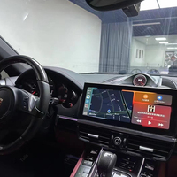 Radio Mobil Layar Android 12.3 Inch, Pemutar Video Multimedia untuk Porsche Cayenne 958 2010-2016 Dilengkapi CarPlay GPS Stereo