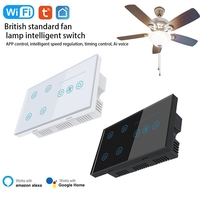 Ventilateur de plafond avec lumière LED 36W 110v moteur DC avec haut-parleur 3 couleurs avec mémoire pales rétractables 6 vitesses télécommande