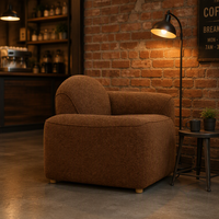 Fauteuil de détente en tissu de luxe moderne pour salon, maison, appartement