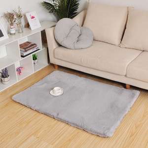 Haute qualité Offre Spéciale tapis et moquettes personnalisés pour salon moelleux Shaggy fausse fourrure <span class=keywords><strong>de</strong></span> lapin tapis <span class=keywords><strong>prix</strong></span> usine tapis - Product Image 4