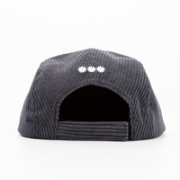 Casquette de baseball snapback en velours côtelé personnalisée avec logo brodé, fabrication sportive de haute qualité, casquette 5 panneaux à visière plate