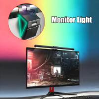 Barre lumineuse LED pour écran d'ordinateur à commande tactile, connexion USB Type-C, lampe de lecture