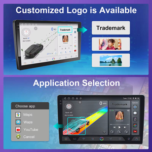 9 10 inch Android 13 phổ 2K đài phát thanh xe cho DVD Player với xe chơi BT FM màn hình cảm ứng Bảng điều khiển vị trí - Product Image 5