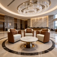 Fauteuil d'appoint moderne en cuir PU bicolore, fauteuil de salon commercial à base fixe, personnalisable pour hall d'hôtel et café