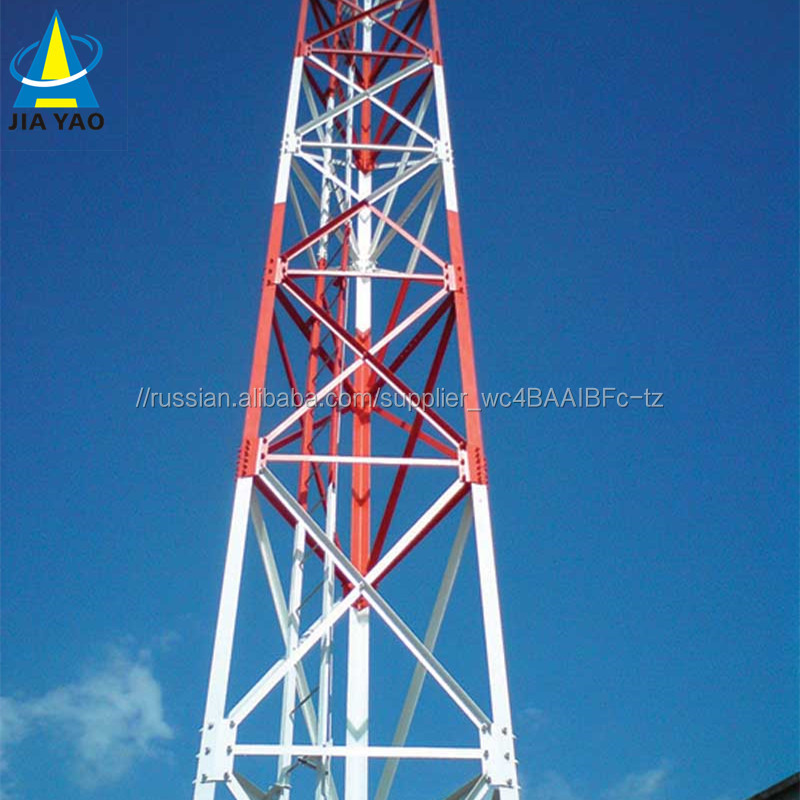 Три ноги 30м Мобильный оцинкованный угол стали Wimax устройства телекоммуникационная антенна самоподдерживающая решетка башня
