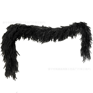 Guirlande d'aiguilles de pin artificielles noires Yingrunlong pour Halloween, 200 cm+, pour décorations intérieures et extérieures - Product Image 5
