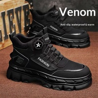 Chaussures Homme Automne 2026 Nouveauté Baskets Montantes Décontractées Tendance Plateforme Style Coréen Semelle Épaisse Rehaussantes Antidérapantes