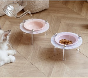 Tazón de Cerámica de Alta Calidad <span class=keywords><strong>para</strong></span> Mascotas, Tazón <span class=keywords><strong>para</strong></span> Comida y Agua <span class=keywords><strong>para</strong></span> Gatos y Perros con Soporte Acrílico, Mesa de Comedor, Suministros <span class=keywords><strong>para</strong></span> Alimentación de Mascotas - Product Image 5