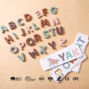 PGJ1314 Gioco Puzzle in Silicone per l'Apprendimento dell'Alfabeto Montessori per Bambini in Età Prescolare - Ausilio Didattico per Bambini dai 2 ai 4 Anni - Product Image 1