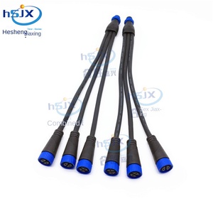 Conector de nailon impermeable tipo Y personalizado HE <span class=keywords><strong>SHENG</strong></span> JIA <span class=keywords><strong>XING</strong></span> para energía solar fotovoltaica, M15 6P, cobre, IP67, 250V, 10A, automotriz - Product Image 2