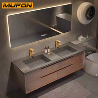 Vente en gros de meubles de salle de bain meuble pour lavabo double vasque grand meuble de rangement pour salle de bain meuble pour lavabo en bois