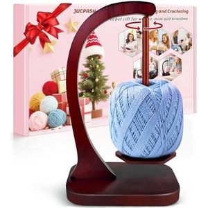 Custom shape Indskill stained wood safe Yarn color to Hold yarn <b>cake</b> Wooden <b>Spinner</b> Smooth Round Shape Bulk Packing knitting - Product Image 1