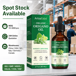 ArtoaLabs <strong>Oregano</strong> <strong>Oil</strong> Drops 60ml 70% Carvacrol Antioxidant Immune Gut Health Herbal Supplements Vegan Wholesale - Product Image 1