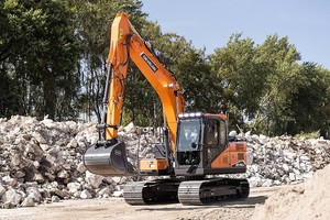 Excavatrice sur chenilles de taille moyenne DEVELON DX220LC-7M, hydraulique, à économie d'énergie, pour travaux de construction lourds - Product Image 5