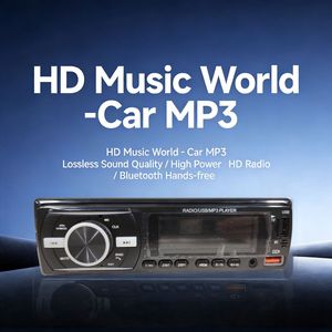 เครื่องเล่น MP3 แบบ 1 DIN ยูนิเวอร์แซล พร้อม FM, Bluetooth, AUX, USB, จอ LED และเครื่องบันทึกเสียงในรถยนต์ - Product Image 2