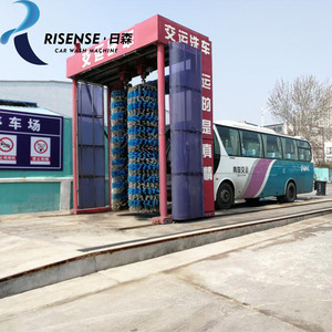 Spazzola Risense che lava il camion mobile automatico dell'autolavaggio da vendere per il sistema del bus del lavaggio da vendere - Product Image 6