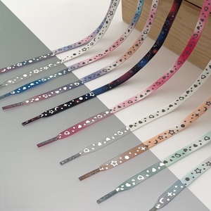 Nouveau <span class=keywords><strong>AF1</strong></span> All-Match Hommes Femmes Toile Réfléchissante Étoile Galaxie Lumineux Imprimé Coloré 8mm Polyester Lacets - Product Image 1