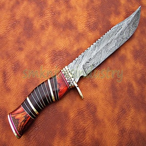 13นิ้วที่กำหนดเองทำมือดามัสกัสล่าสัตว์มีดฝีมือจัดการทำงาน (Smk1334) - Product Image 2