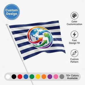 Bandera de Mano Nacional Personalizada de 15x10cm, Mini Bandera de Poliéster para Sostener en la Mano, Banderas Pequeñas de Países al por Mayor, OEM - Product Image 1