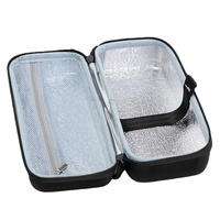 Vente en gros d'oxford oem eva noir étui à insuline trousse de premiers soins étui de voyage à coque rigide avec sac de glace pour kit de détecteur de glycémie