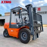 Chariot élévateur diesel XTMG 1380 mm extra large, capacité de 5 tonnes, poids de 5460 kg, pour charges lourdes industrielles
