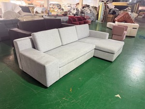 Sofá en Forma de L de 3 Plazas, Moderno y Personalizado, con Tapicería de Alta Calidad, Esponja y Estructura de Madera Sólida, Diseño Cuadrado para Casa o Apartamento - Product Image 2