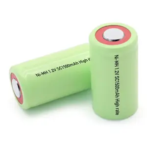 5C boşaltma oranı ile Nimh SC 1.2V Ni-Mh 3000mah şarj edilebilir pil