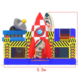 Château <span class=keywords><strong>gonflable</strong></span> commercial pour enfants, thème navette spatiale aérospatiale, <span class=keywords><strong>structure</strong></span> de jeu pour locations événementielles - Product Image 5