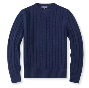 Maglione Pullover da Uomo di Lusso in Lana Morbida Lavorata a Maglia, Personalizzato all'Ingrosso con Logo Ricamato di Alta Qualità - Product Image 4