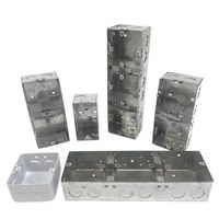 Boîte de jonction électrique carrée en acier galvanisé, indice de protection IP55, taille personnalisable