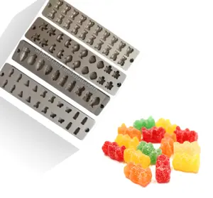 Schlussverkauf fabrikpreis gelee-bonbons aluminiumform für gummibärchen-ablage-maschine