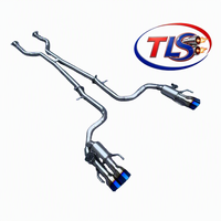 Système d'échappement Catback en acier inoxydable poli miroir de 1,5 mm TLS Car Performance pour Lexus RC200T RC300T 2.0T