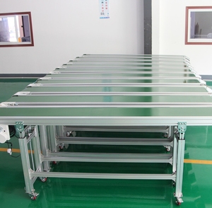 Esd çelik tel plastik alüminyum taşıma konveyör bandı bölme modüler tasarlanmış esnek montaj hattı tezgah ayarlanabilir - Product Image 4