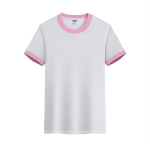 Impression de logo personnalisé, tenues assorties pour la famille 100% coton, coupe régulière unisexe, t-shirts en tricot respirants pour enfants, unis - Product Image 5