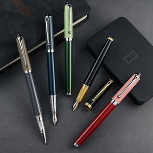 Stylo plume en métal coloré avec logo laser personnalisé, écriture fluide, fournitures de bureau et scolaires, cadeau promotionnel, fabrication en usine - Product Image 2