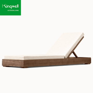 Tumbona <span class=keywords><strong>de</strong></span> <span class=keywords><strong>madera</strong></span> <span class=keywords><strong>de</strong></span> teca para exteriores <span class=keywords><strong>de</strong></span> diseño moderno con cojín para todo tipo <span class=keywords><strong>de</strong></span> clima para proyectos <span class=keywords><strong>de</strong></span> <span class=keywords><strong>tumbonas</strong></span> en casas u hoteles - Product Image 5