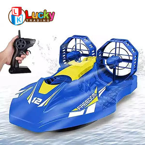 LK Toys 4Ch <span class=keywords><strong>Radio</strong></span> Control Toys 2,4G Rc Boat Land and Water PARA NIÑOS 2 en 1 Control remoto <span class=keywords><strong>Hovercraft</strong></span> - Product Image 5
