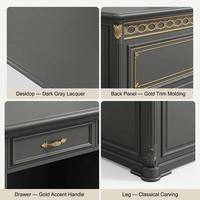 Grand bureau de direction moderne et contemporain, durable, extra large, en bois haute densité, pour usage commercial en bureau