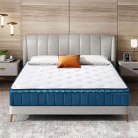 Matelas en mousse à mémoire de forme en gel de 10 pouces et en peluche rafraîchissante de 13 pouces, emballé en boîte, OEM d'usine en gros avec emballage personnalisé pour achat en gros par les particuliers et les hôtels