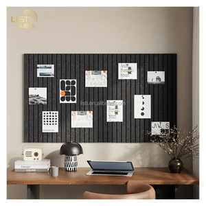 Nội thất nhà trang trí hình chữ nhật cảm thấy Hội Đồng Quản trị với sọc mô hình dễ dàng để cài đặt trang trí và di chuyển Acoustic tường Bảng điều khiển - Product Image 4