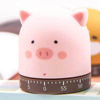 Temporizador mecánico de animales bonitos Administrador de tiempo infantil para estudiantes aprender autodisciplina temporizador de cocina cerdo zorro recordatorios para Cocina