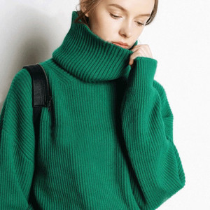 Pull col roulé en mélange de <span class=keywords><strong>laine</strong></span> <span class=keywords><strong>et</strong></span> de cachemire pour femme, tricoté, col haut, pull chaud d'hiver, usine certifiée BSCI, vente en gros - Product Image 2
