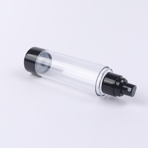 Black Transparent Vacuum <b>Bottle</b> 15ml 30ml 50ml 80ml 100ml 120ml With <b>Pump</b> Head For Cosmetic Lotion Spray Packaging - Product Image 3
