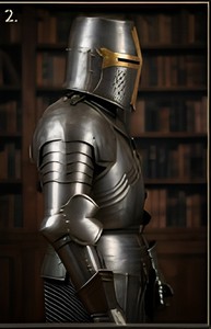 Nueva Armadura Medieval de Acero Suave de la Mejor Calidad, Calibre 18, Acabado Antiguo, Técnica de Pulido Antiguo, Imitación Antigua - Product Image 3